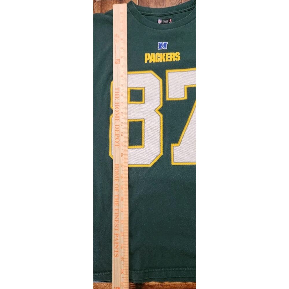 Jordy Nelson Green Bay Packers T Shirt Men's Large L Majestic #87 Vintage 21x26 - Picture 5 of 7